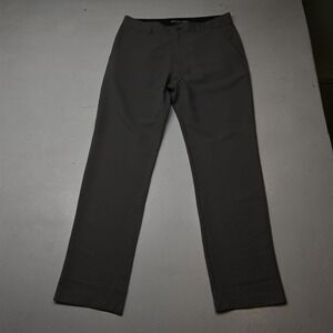 Matte Grey 32x32 Gray Black Performance Straight Golf Mens Pants